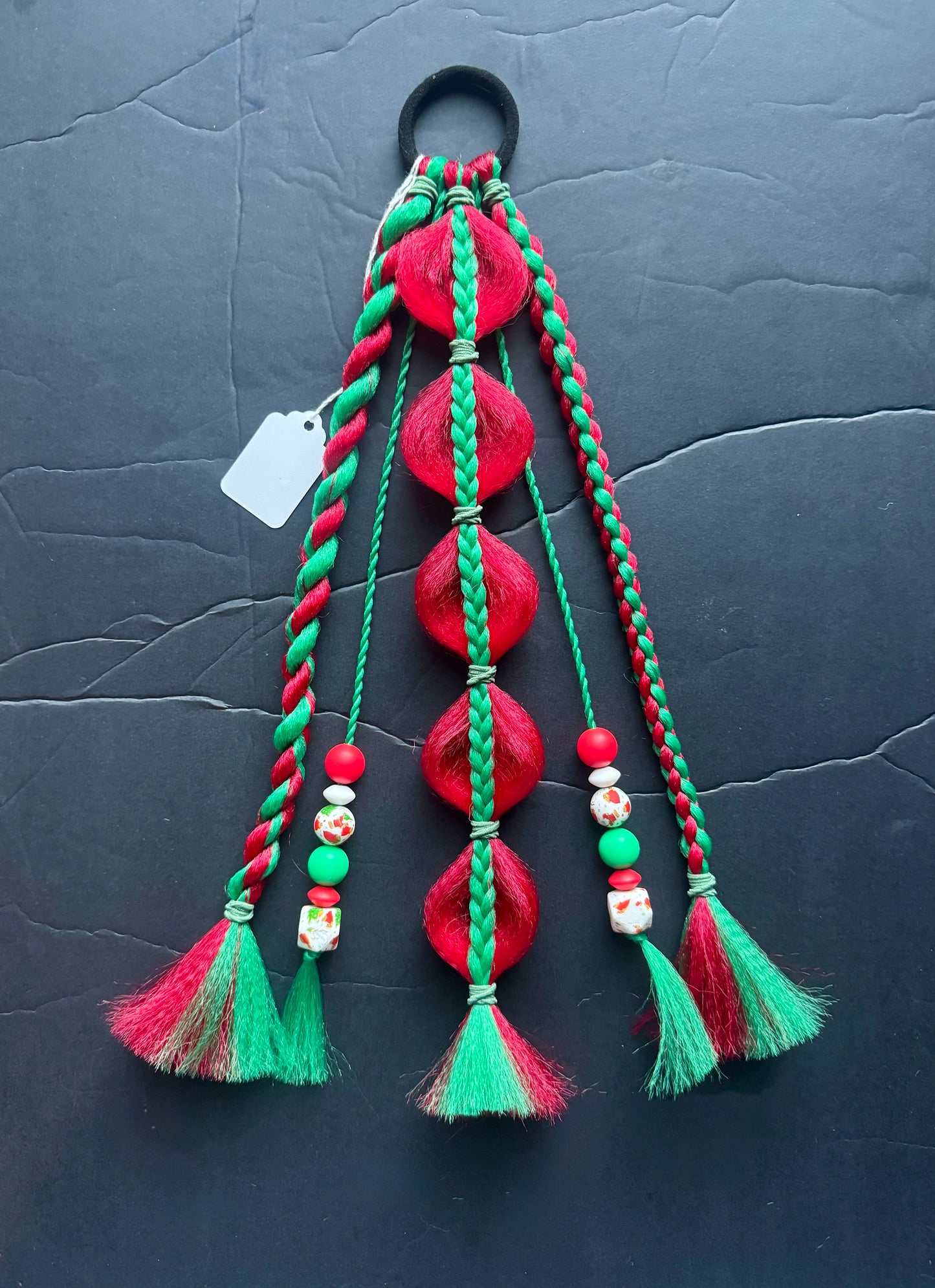 Ready to Ship Small Beaded Christmas Braids