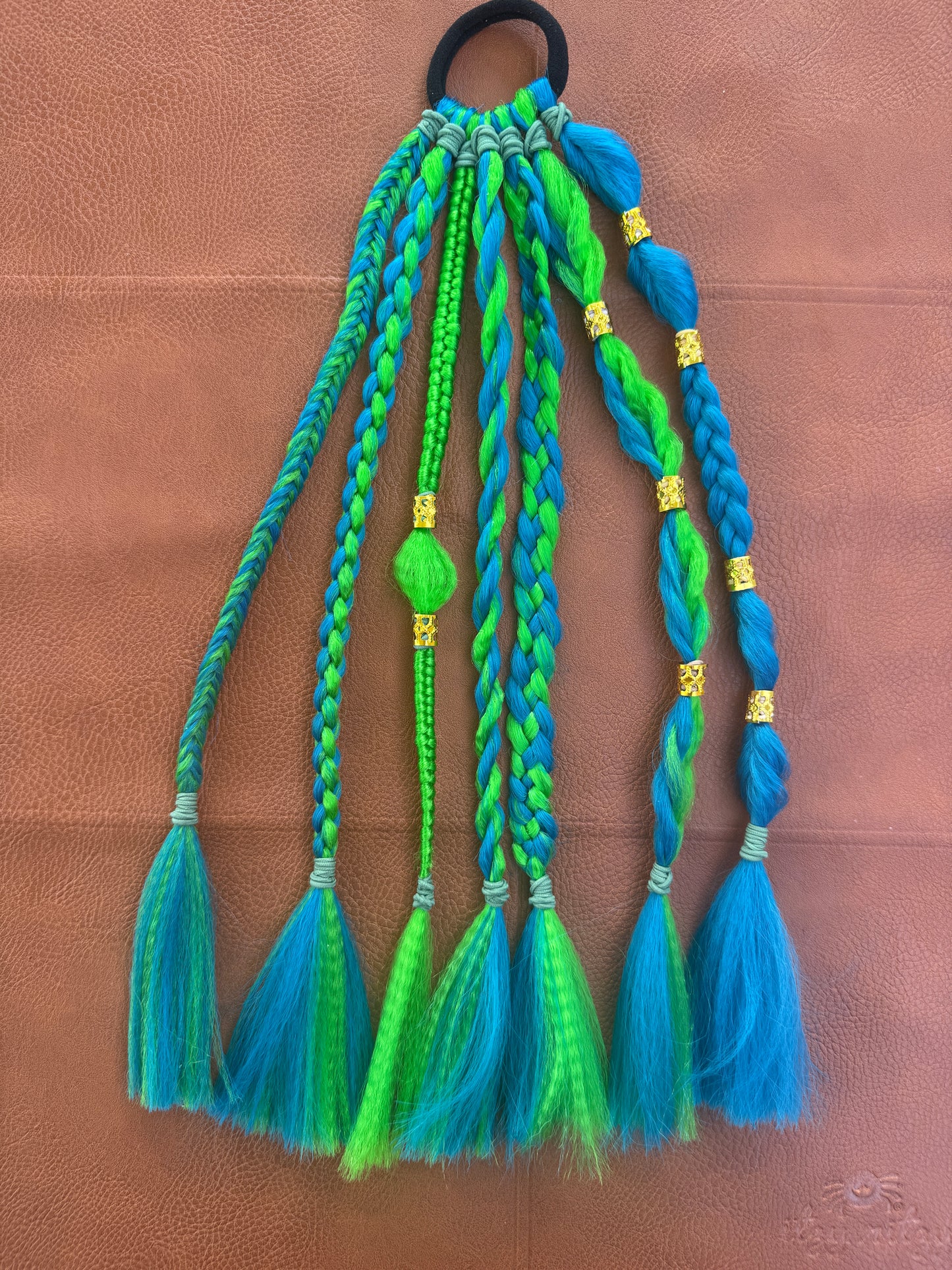Blue and Green Large Pony