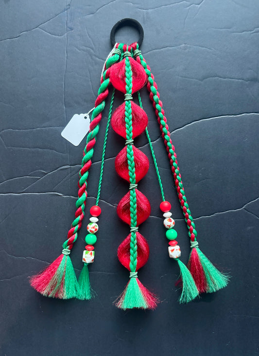 Ready to Ship Small Beaded Christmas Braids