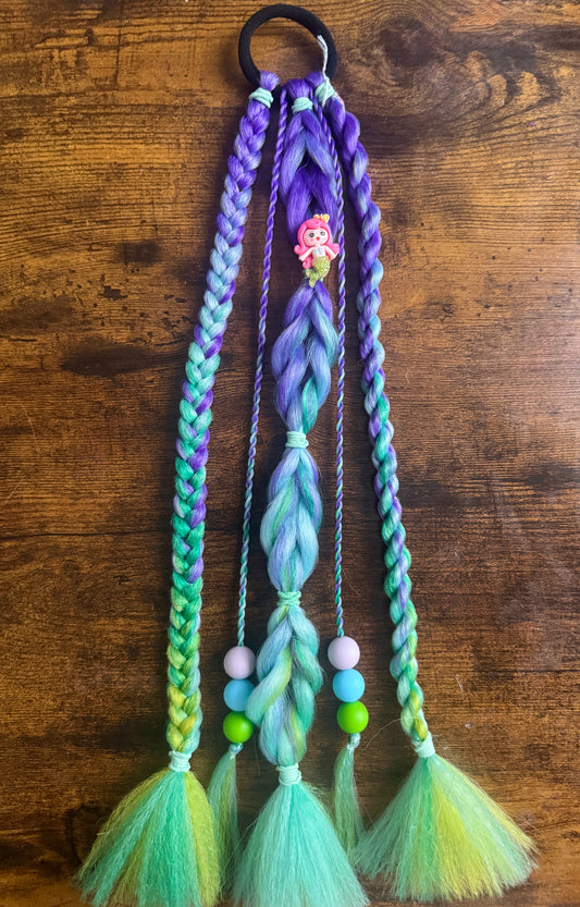 Small Beaded Mermaid Braids RTS