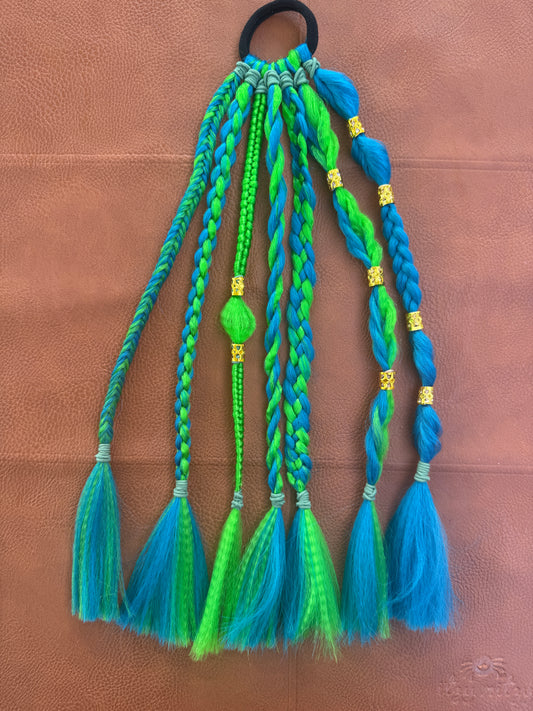 Blue and Green Large Pony